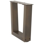 vidaXL Picioare pentru măsuță de cafea în formă de V, 2 buc., oțel natural, 40x(30-31,3) cm
