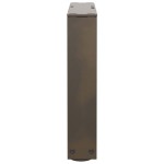 vidaXL Picioare pentru măsuță de cafea în formă de V, 2 buc., oțel natural, 40x(30-31,3) cm
