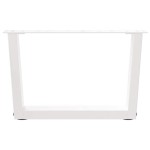 vidaXL Picioare pentru măsuță de cafea în formă de V, 2 buc., alb, 50x(30-31,3) cm, oțel