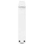 vidaXL Picioare pentru măsuță de cafea în formă de V, 2 buc., alb, 50x(30-31,3) cm, oțel