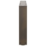 vidaXL Picioare pentru măsuță de cafea în formă de V, 2 buc., oțel natural, 50x(30-31,3) cm