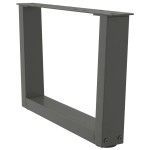 vidaXL Picioare pentru măsuță de cafea în formă de V, 2 buc., antracit, 60x(30-31,3) cm, oțel