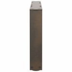 vidaXL Picioare pentru măsuță de cafea în formă de V, 2 buc., oțel natural, 60 x (30-31,3) cm