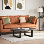 vidaXL Picioare pentru măsuță de cafea în formă de V, 2 buc., negru, 70x(30-31,3) cm, oțel