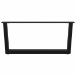 vidaXL Picioare pentru măsuță de cafea în formă de V, 2 buc., negru, 70x(30-31,3) cm, oțel