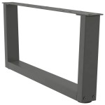 vidaXL Picioare pentru măsuță de cafea în formă de V, 2 buc., antracit, 70x(30-31,3) cm, oțel