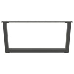 vidaXL Picioare pentru măsuță de cafea în formă de V, 2 buc., antracit, 70x(30-31,3) cm, oțel