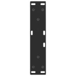 vidaXL Picioare pentru măsuță de cafea în formă de V, 2 buc., negru, 28x (42-43,3) cm, oțel