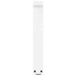 vidaXL Picioare pentru măsuță de cafea în formă de V, 2 buc., alb, 28x (42-43,3) cm, oțel