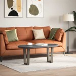 vidaXL Picioare pentru măsuță de cafea în formă de V, 2 buc., oțel natural, 28 x (42-43,3) cm