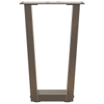 vidaXL Picioare pentru măsuță de cafea în formă de V, 2 buc., oțel natural, 28 x (42-43,3) cm