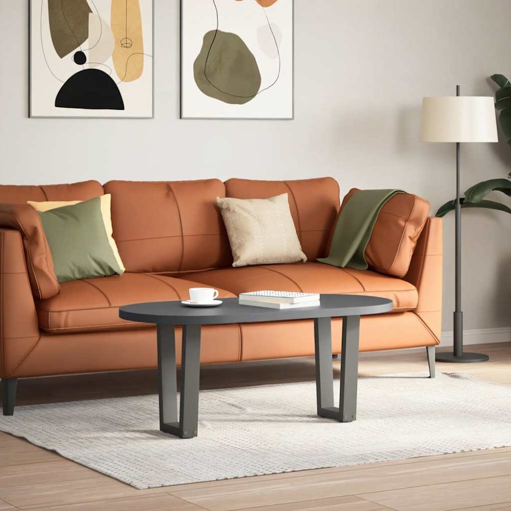 vidaXL Picioare pentru măsuță de cafea în formă de V, 2 buc., antracit, 38x(42-43,3) cm, oțel
