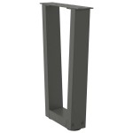 vidaXL Picioare pentru măsuță de cafea în formă de V, 2 buc., antracit, 38x(42-43,3) cm, oțel