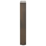 vidaXL Picioare pentru măsuță de cafea în formă de V, 2 buc., oțel natural, 38x(42-43,3) cm