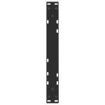 vidaXL Picioare pentru măsuță de cafea în formă de V, 2 buc., negru, 50x(42-43,3) cm, oțel