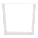 vidaXL Picioare pentru măsuță de cafea în formă de V, 2 buc., alb, 50x(42-43,3) cm, oțel