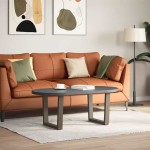 vidaXL Picioare pentru măsuță de cafea în formă de V, 2 buc., oțel natural, 50x(42-43,3) cm