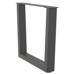 vidaXL Picioare pentru măsuță de cafea în formă de V, 2 buc., antracit, 60x(42-43,3) cm, oțel