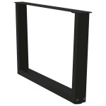 vidaXL Picioare pentru măsuță de cafea în formă de V, 2 buc., negru, 70x(42-43,3) cm, oțel
