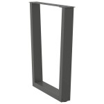 vidaXL Picioare de masă în formă de V, 2 buc., antracit, 60x(72-73,3) cm, oțel