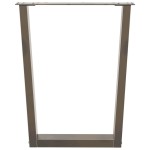 vidaXL Picioare de masă în formă de V, 2 buc., oțel natural, 60 x (72-73,3) cm vidaXL Picioare de masă în formă de V, 2 buc., oțel natural, 60 x (72-73,3) cm