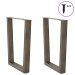 vidaXL Picioare de masă în formă de V, 2 buc., oțel natural, 60 x (72-73,3) cm vidaXL Picioare de masă în formă de V, 2 buc., oțel natural, 60 x (72-73,3) cm