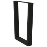 vidaXL Picioare de masă în formă de V, 2 buc., negru, 70x(72-73,3) cm, oțel vidaXL Picioare de masă în formă de V, 2 buc., negru, 70x(72-73,3) cm, oțel
