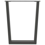 vidaXL Picioare de masă în formă de V, 2 buc., antracit, 70x(72-73,3) cm, oțel vidaXL Picioare de masă în formă de V, 2 buc., antracit, 70x(72-73,3) cm, oțel