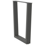vidaXL Picioare de masă în formă de V, 2 buc., antracit, 70x(72-73,3) cm, oțel vidaXL Picioare de masă în formă de V, 2 buc., antracit, 70x(72-73,3) cm, oțel