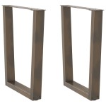 vidaXL Picioare de masă în formă de V, 2 buc., oțel natural, 70x(72-73,3) cm vidaXL Picioare de masă în formă de V, 2 buc., oțel natural, 70x(72-73,3) cm