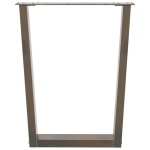 vidaXL Picioare de masă în formă de V, 2 buc., oțel natural, 70x(72-73,3) cm vidaXL Picioare de masă în formă de V, 2 buc., oțel natural, 70x(72-73,3) cm
