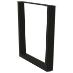 vidaXL Picioare de masă în formă de V, 2 buc., negru, 80x(72-73,3) cm, oțel