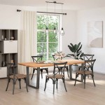 vidaXL Picioare de masă în formă de V, 2 buc., antracit, 80x(72-73,3) cm, oțel vidaXL Picioare de masă în formă de V, 2 buc., antracit, 80x(72-73,3) cm, oțel