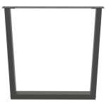 vidaXL Picioare de masă în formă de V, 2 buc., antracit, 80x(72-73,3) cm, oțel vidaXL Picioare de masă în formă de V, 2 buc., antracit, 80x(72-73,3) cm, oțel