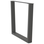 vidaXL Picioare de masă în formă de V, 2 buc., antracit, 80x(72-73,3) cm, oțel vidaXL Picioare de masă în formă de V, 2 buc., antracit, 80x(72-73,3) cm, oțel