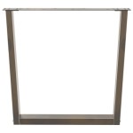 vidaXL Picioare de masă în formă de V, 2 buc., oțel natural, 80x(72-73,3) cm vidaXL Picioare de masă în formă de V, 2 buc., oțel natural, 80x(72-73,3) cm