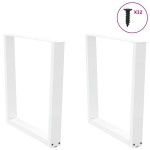 vidaXL Picioare de masă în formă de V, 2 buc., alb, 90x (72-73,3) cm, oțel vidaXL Picioare de masă în formă de V, 2 buc., alb, 90x (72-73,3) cm, oțel