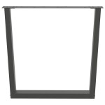 vidaXL Picioare de masă în formă de V, 2 buc., antracit, 90x(72-73,3) cm, oțel