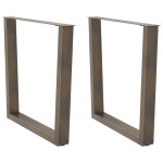 vidaXL Picioare de masă în formă de V, 2 buc., oțel natural, 90 x (72-73,3) cm vidaXL Picioare de masă în formă de V, 2 buc., oțel natural, 90 x (72-73,3) cm