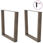 vidaXL Picioare de masă în formă de V, 2 buc., oțel natural, 90 x (72-73,3) cm vidaXL Picioare de masă în formă de V, 2 buc., oțel natural, 90 x (72-73,3) cm