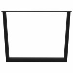 vidaXL Picioare de masă în formă de V, 2 buc., negru, 100 x (72-73,3) cm, oțel