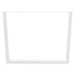 vidaXL Picioare de masă în formă de V, 2 buc., alb, 100 x (72-73,3) cm, oțel