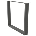 vidaXL Picioare de masă în formă de V, 2 buc., antracit, 100x(72-73,3) cm, oțel