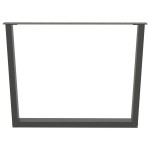 vidaXL Picioare de masă în formă de V, 2 buc., antracit, 100x(72-73,3) cm, oțel