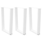 vidaXL Picioare de masă în formă de V, 3 buc., alb, 70x (72-73,3) cm, oțel vidaXL Picioare de masă în formă de V, 3 buc., alb, 70x (72-73,3) cm, oțel