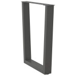 vidaXL Picioare de masă în formă de V, 3 buc., antracit, 70x(72-73,3) cm, oțel
