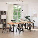 vidaXL Picioare de masă în formă de V, 3 buc., negru, 90x (72-73,3) cm, oțel
