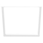 vidaXL Picioare de masă în formă de V, 3 buc., alb, 100 x (72-73,3) cm, oțel