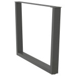 vidaXL Picioare de masă în formă de V, 3 buc., antracit, 100x(72-73,3) cm, oțel