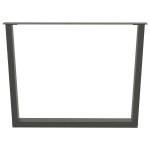 vidaXL Picioare de masă în formă de V, 3 buc., antracit, 100x(72-73,3) cm, oțel